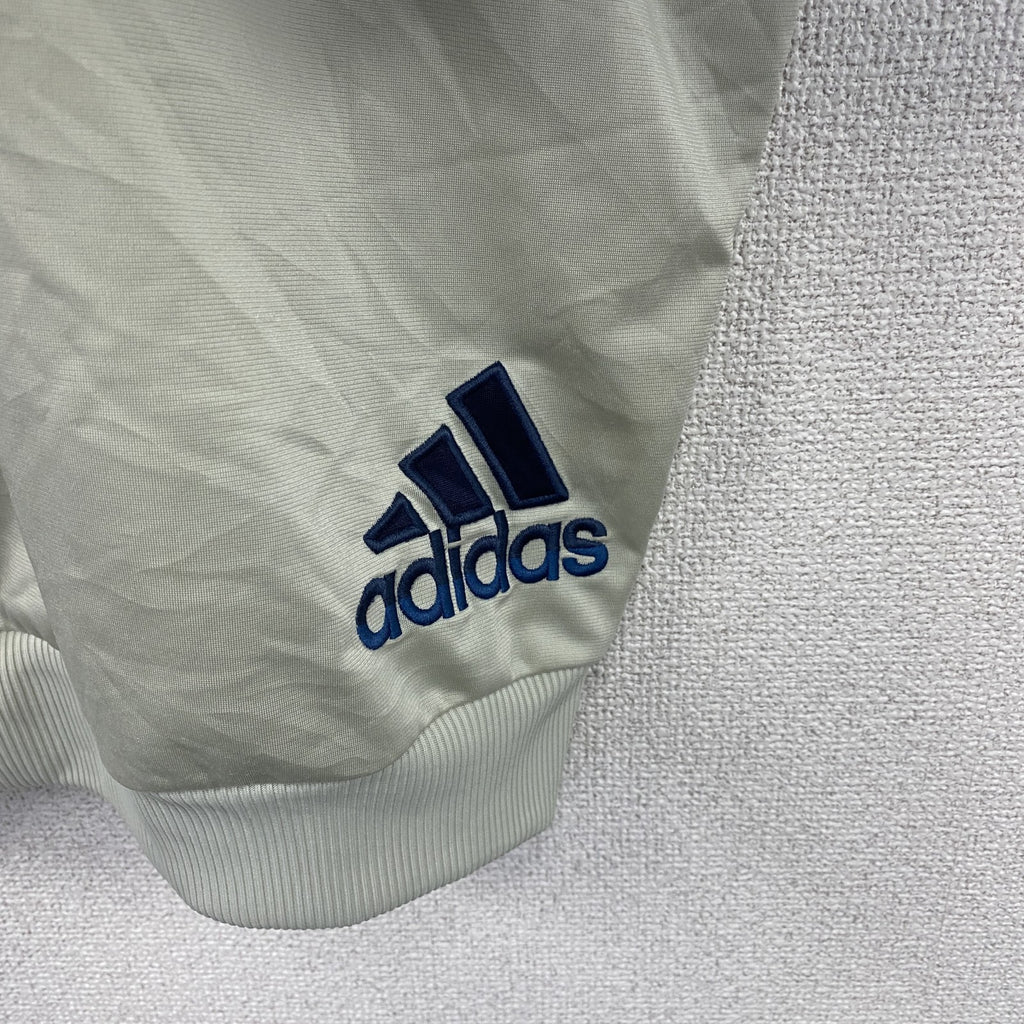 90s～　adidas　アディダス　トラックジャケット/ジャージパーカー　パフォーマンスロゴ　ヴィンテージ　灰色　グレー　42サイズ　