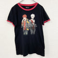 半袖リンガーTシャツ　ミスティックメッセンジャー　韓国　乙女ゲーム　黒　ブラック　100％コットン　Lサイズ