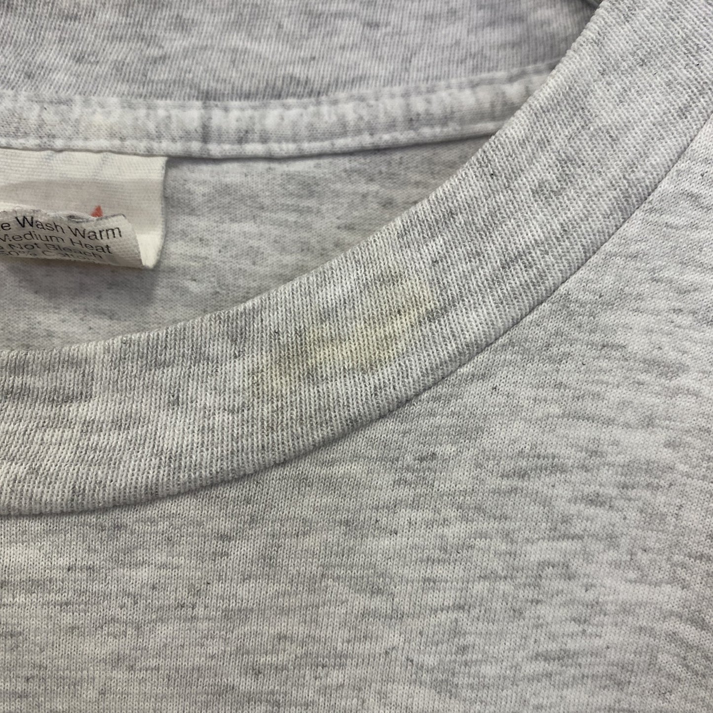 古着 used　Riddell　半袖プリントTシャツ　シングルステッチ　90s　クルーネック　カジュアル　グレー　Mサイズ
