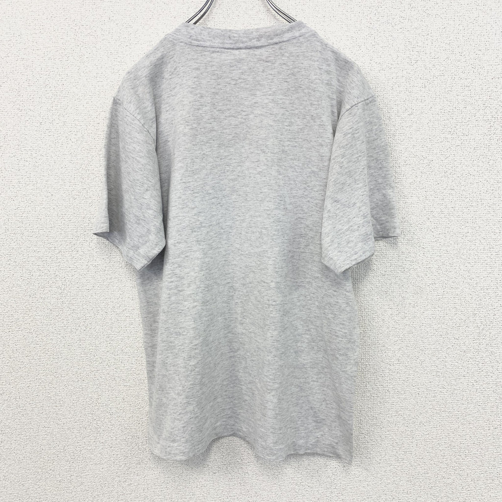 古着 used　Riddell　半袖プリントTシャツ　シングルステッチ　90s　クルーネック　カジュアル　グレー　Mサイズ