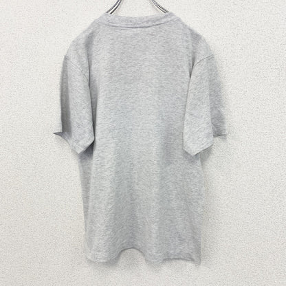 古着 used　Riddell　半袖プリントTシャツ　シングルステッチ　90s　クルーネック　カジュアル　グレー　Mサイズ