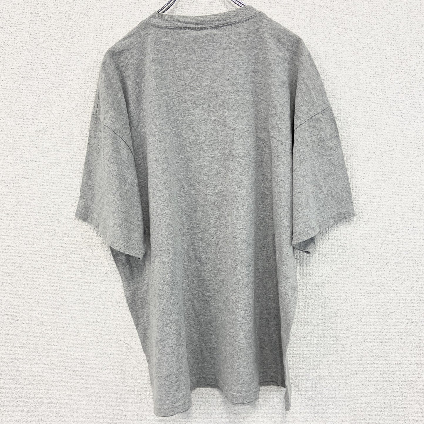古着 used　半袖プリントTシャツ　NFL　スーパーボウル　ボルティモアレイブンズ　灰色　グレー　クルーネック　２XLサイズ