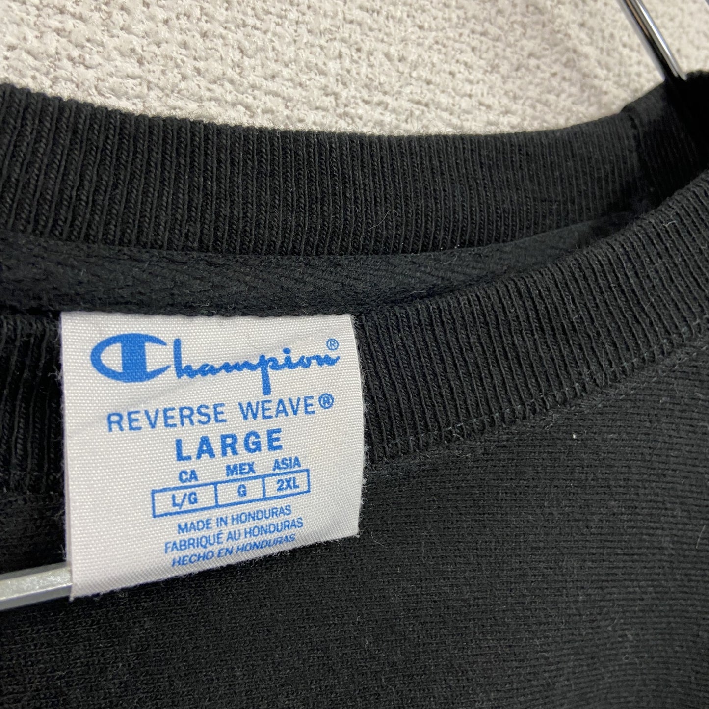 Champion　チャンピオン　リバースウィーブ　スウェット/トレーナー　黒　ブラック　Ｌサイズ
