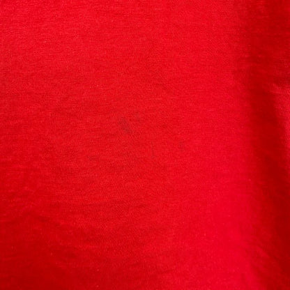 古着 used　半袖プリントTシャツ　野球　バスケ　フットボール　サッカー　赤　レッド　クルーネック　レトロデザイン