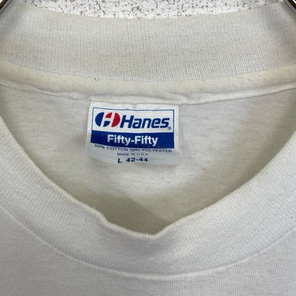 古着 used　ヘインズ　半袖プリントTシャツ　USA製　コヨーテ　サボテン　クルーネック　レトロデザイン　Lサイズ