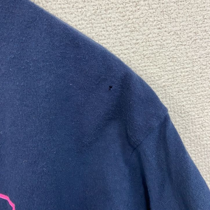 古着 used　半袖アニメプリントTシャツ　僕のヒーローアカデミア　紺　ネイビー　100%コットン　クルーネック　Lサイズ