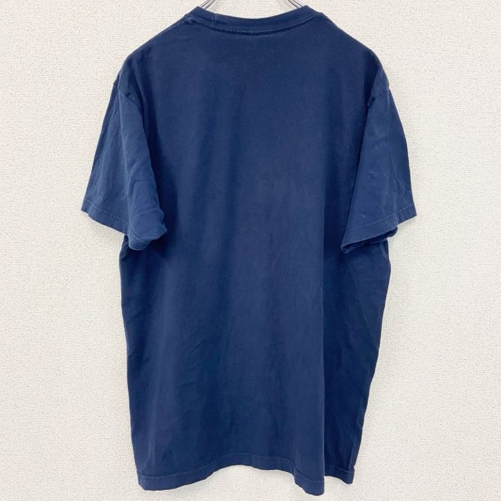 古着 used　半袖アニメプリントTシャツ　僕のヒーローアカデミア　紺　ネイビー　100%コットン　クルーネック　Lサイズ