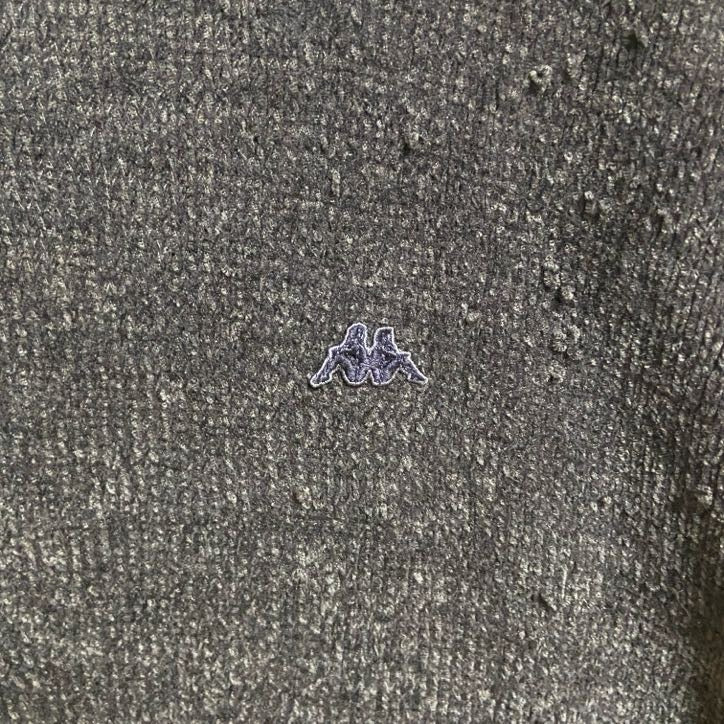 ROBE DI KAPPA　カッパ　ニット/セーター　ワンポイント　刺繍ロゴ　クルーネック　紺　ネイビー　XLサイズ