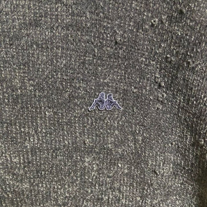 ROBE DI KAPPA　カッパ　ニット/セーター　ワンポイント　刺繍ロゴ　クルーネック　紺　ネイビー　XLサイズ