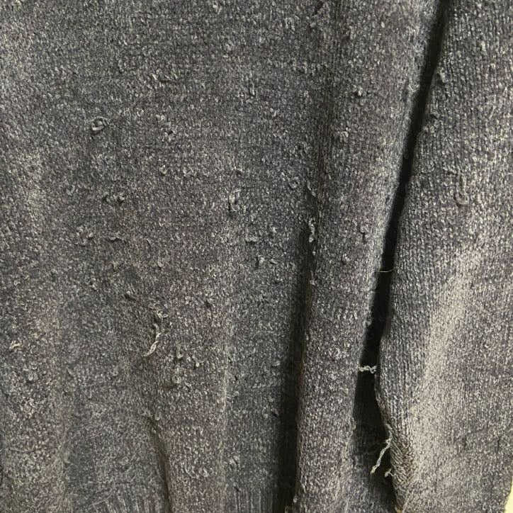 ROBE DI KAPPA　カッパ　ニット/セーター　ワンポイント　刺繍ロゴ　クルーネック　紺　ネイビー　XLサイズ