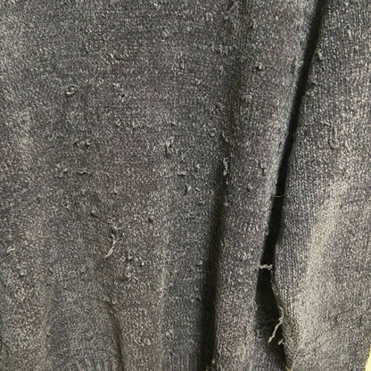 ROBE DI KAPPA　カッパ　ニット/セーター　ワンポイント　刺繍ロゴ　クルーネック　紺　ネイビー　XLサイズ