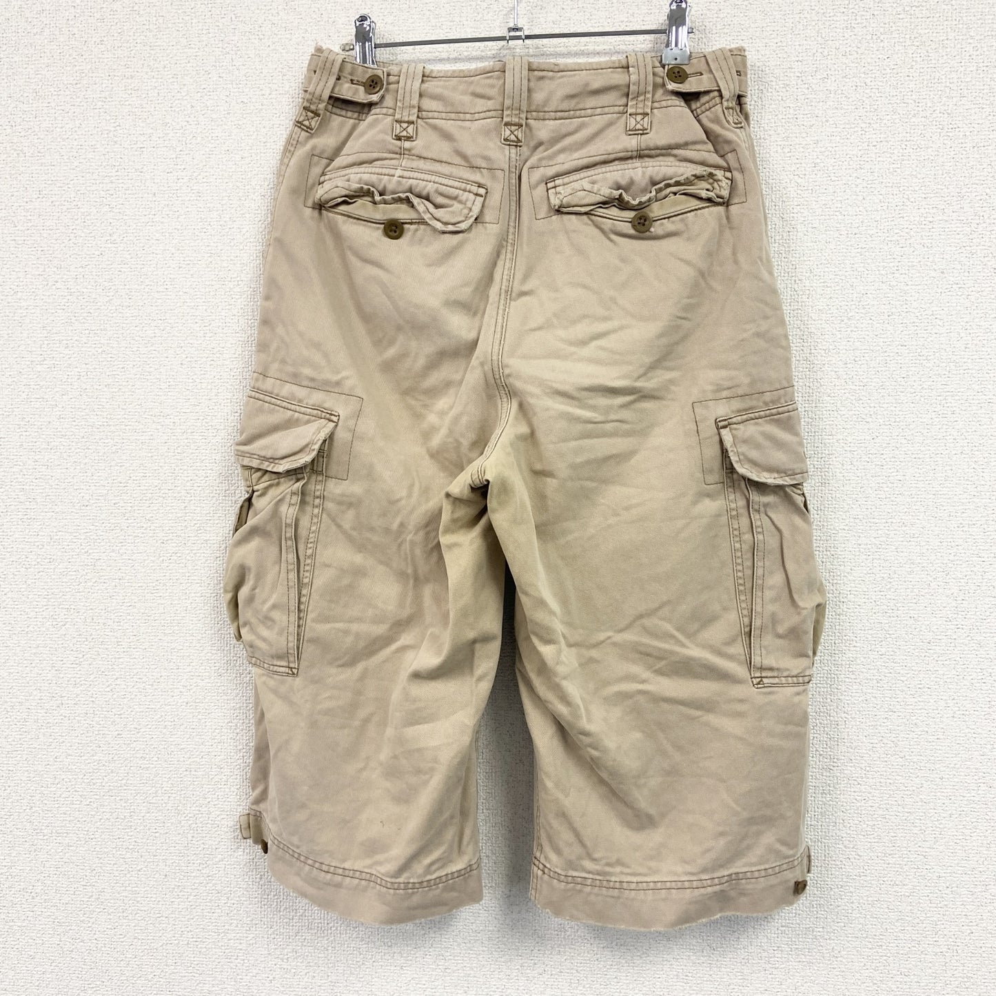 Abercrombie＆Fitch　アバクロンビー＆フィッチ　ハーフカーゴパンツ/ショートパンツ　ベージュ　W30サイズ