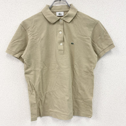 LACOSTE　ラコステ　半袖ポロシャツ　ベージュ　42サイズ