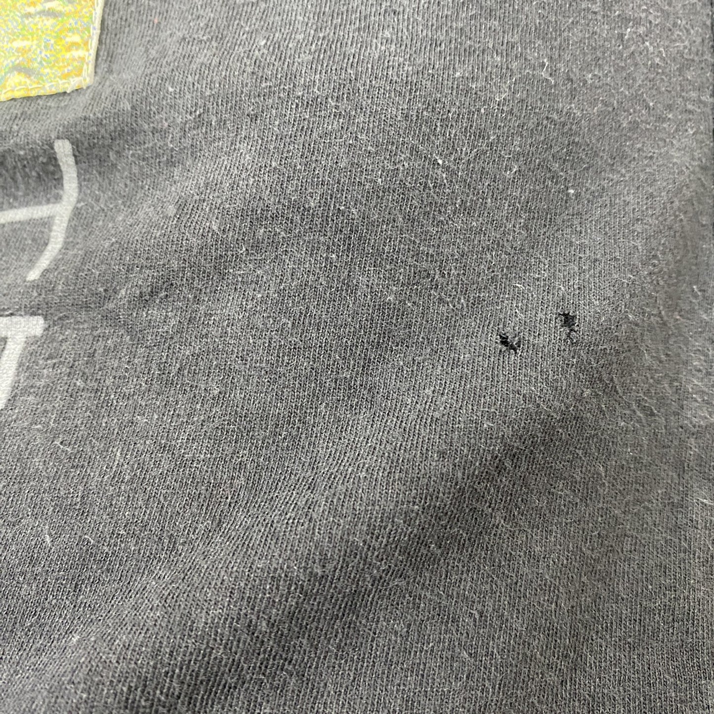 古着 used　ALMA MATER　半袖プリントTシャツ　レトロデザイン　クルーネック　ゴッホ　夜のカフェテラス　黒　ブラック