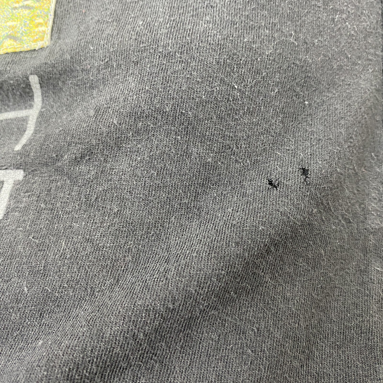 古着 used　ALMA MATER　半袖プリントTシャツ　レトロデザイン　クルーネック　ゴッホ　夜のカフェテラス　黒　ブラック