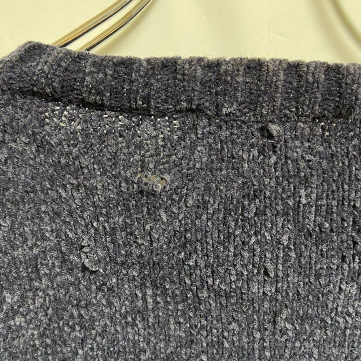 ROBE DI KAPPA　カッパ　ニット/セーター　ワンポイント　刺繍ロゴ　クルーネック　紺　ネイビー　XLサイズ