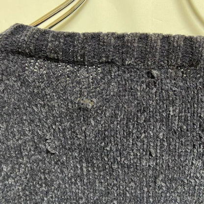 ROBE DI KAPPA　カッパ　ニット/セーター　ワンポイント　刺繍ロゴ　クルーネック　紺　ネイビー　XLサイズ