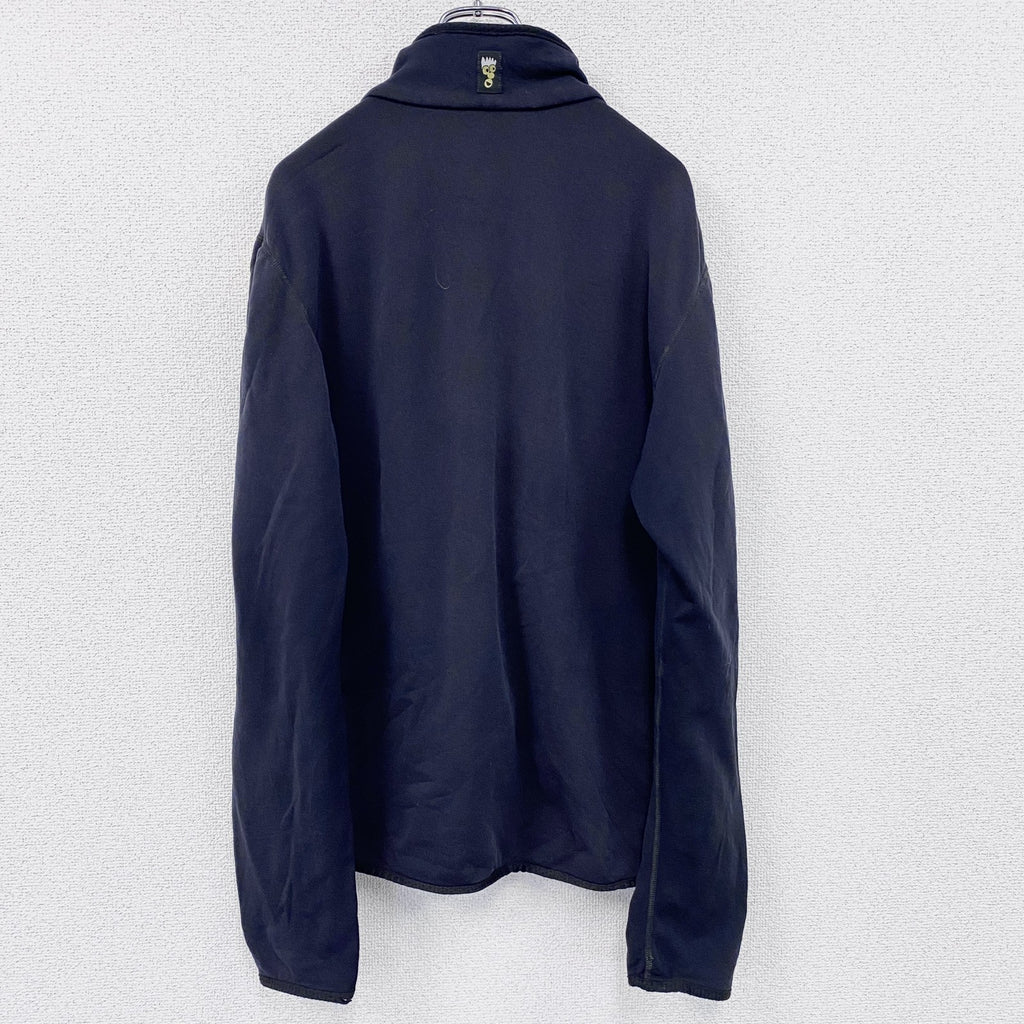 90s　adidas EQUIPMENT　アディダスイクイップメント　フリースジャケット　パフォーマンスロゴ　ヴィンテージ　黒　ブラック　Ｍサイズ