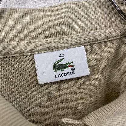 LACOSTE　ラコステ　半袖ポロシャツ　ベージュ　42サイズ