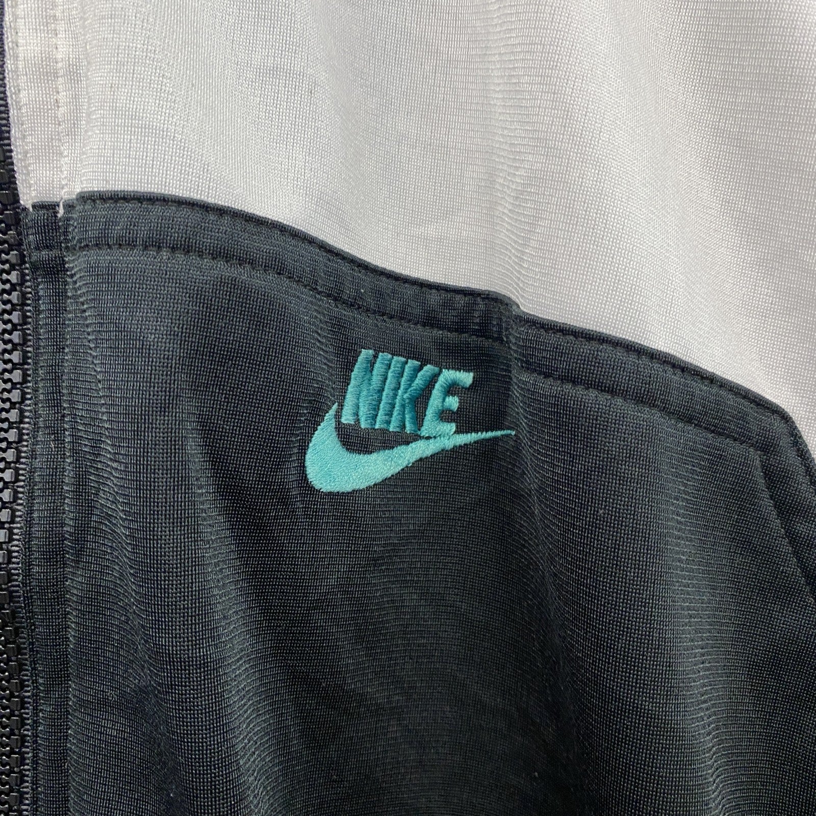 ～90s　NIKE　ナイキ　トラックジャケット/ジャージ　ヴィンテージ　銀タグ　マルチカラー　白　ホワイト　Sサイズ