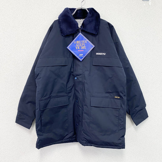 小田急電鉄　GORE-TEX　カストロコート　ドカジャン　防寒コート　中綿入り　デッドストック　紺　ネイビー　LLサイズ