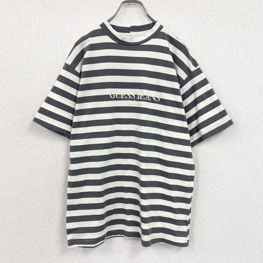 ～90s　GUESS JEANS　ゲスジーンズ　GEORGES MARCIANO　半袖Tシャツ　ボーダー　Sサイズ