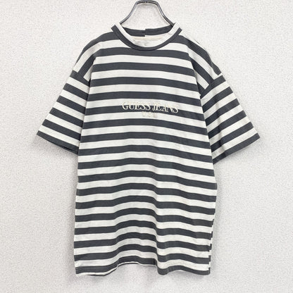 ～90s　GUESS JEANS　ゲスジーンズ　GEORGES MARCIANO　半袖Tシャツ　ボーダー　Sサイズ