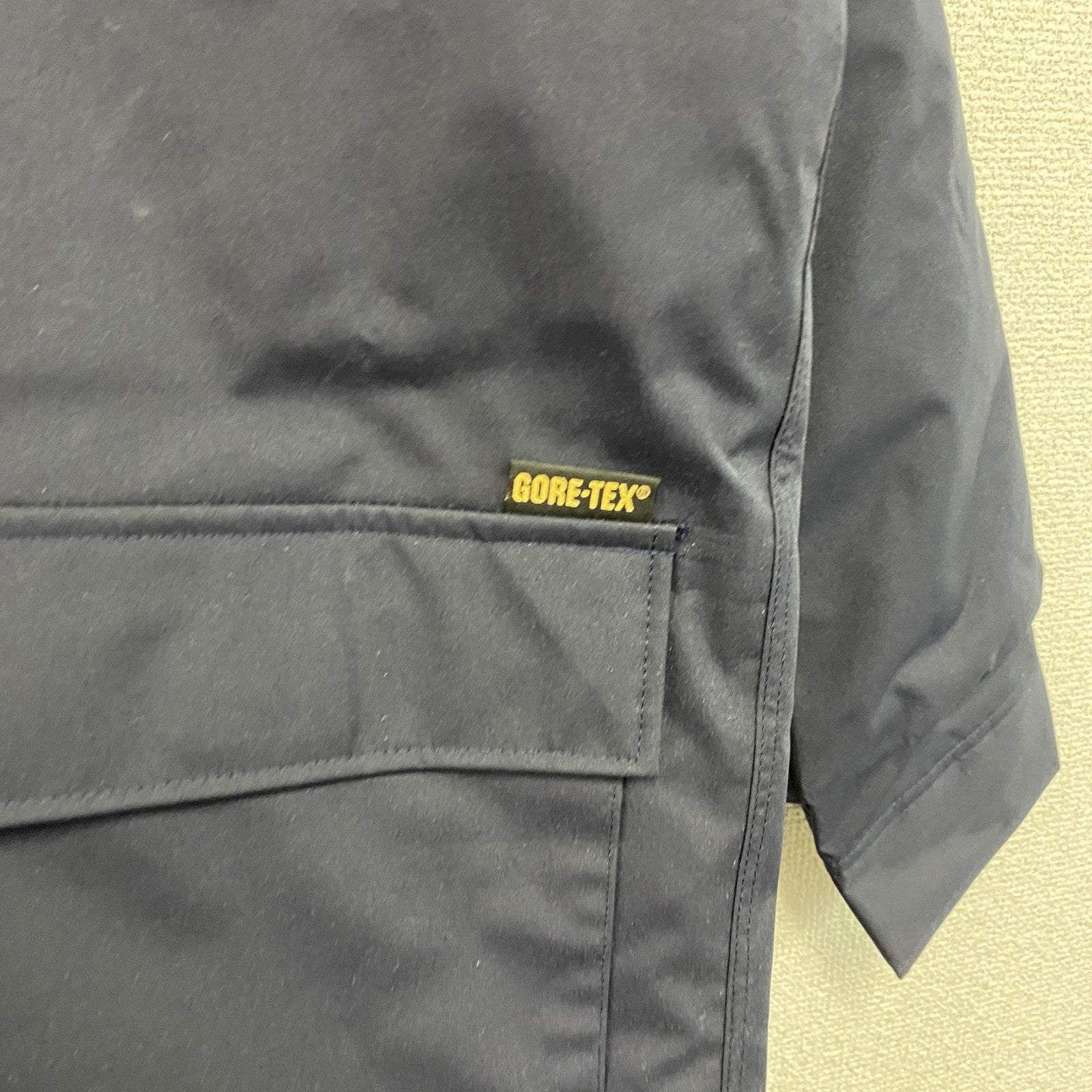 小田急電鉄　GORE-TEX　カストロコート　ドカジャン　防寒コート　中綿入り　デッドストック　紺　ネイビー　LLサイズ