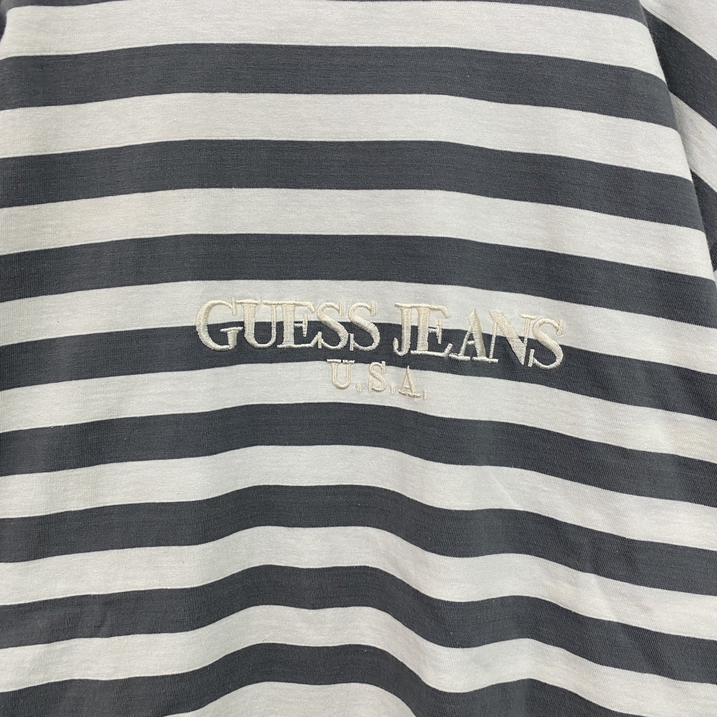 ～90s　GUESS JEANS　ゲスジーンズ　GEORGES MARCIANO　半袖Tシャツ　ボーダー　Sサイズ