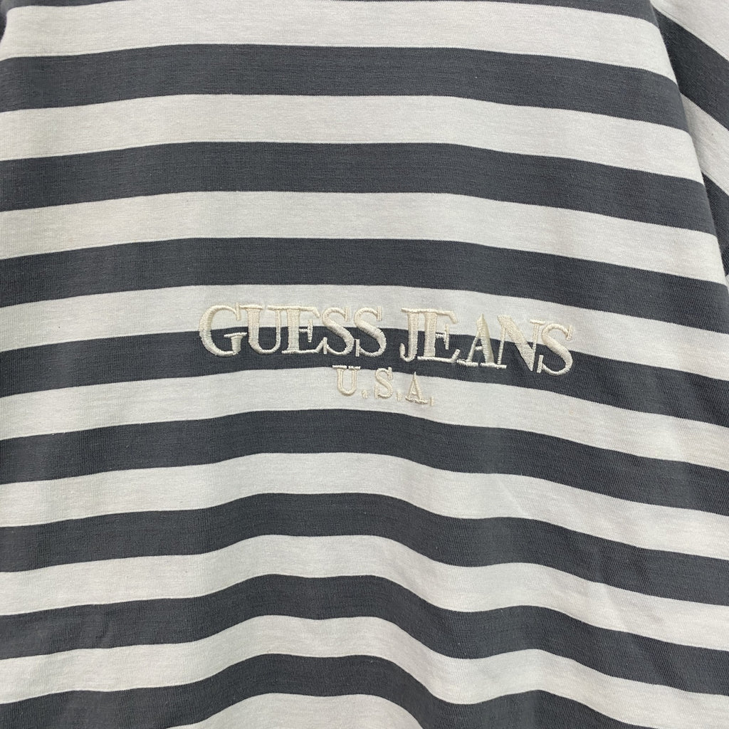 ～90s　GUESS JEANS　ゲスジーンズ　GEORGES MARCIANO　半袖Tシャツ　ボーダー　Sサイズ