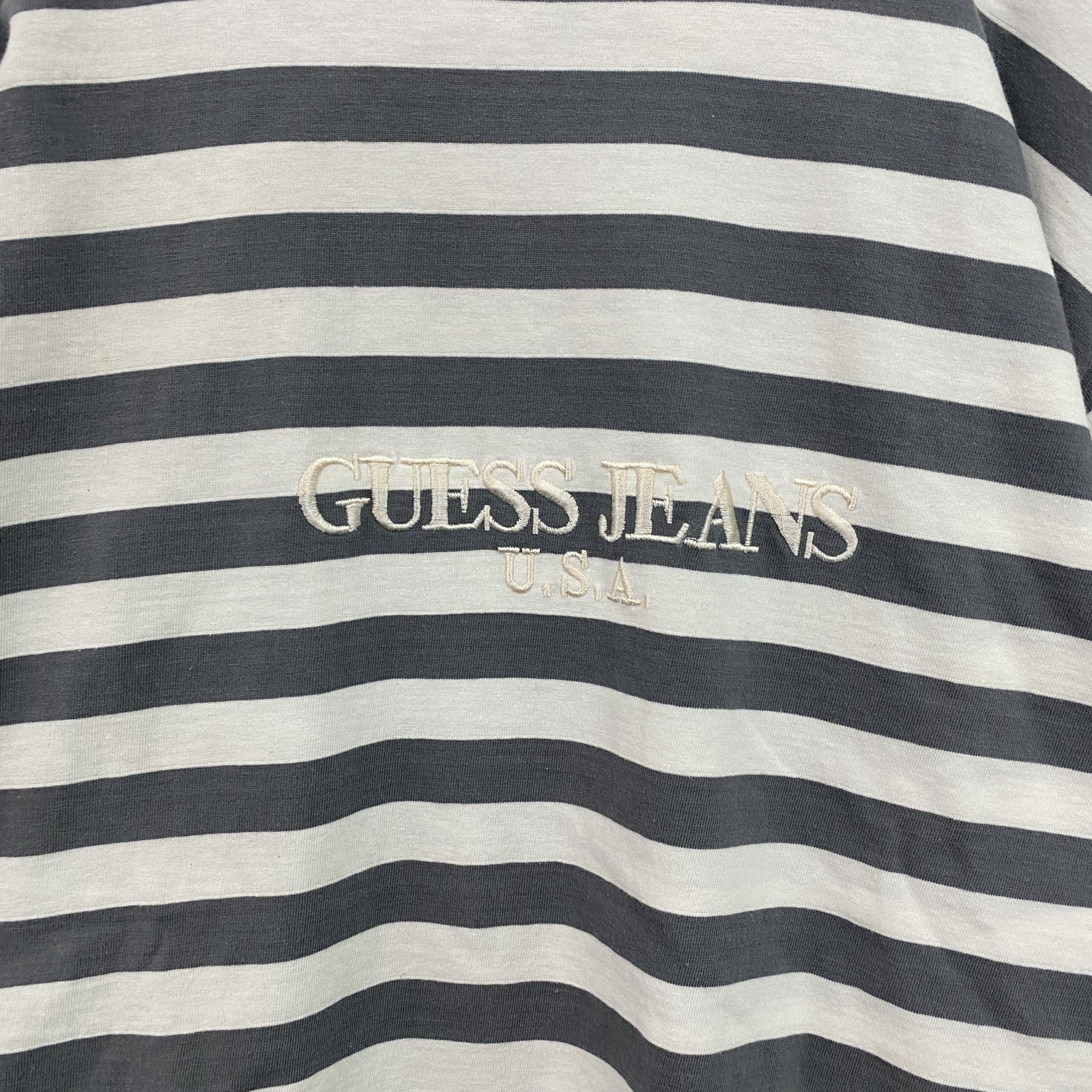～90s　GUESS JEANS　ゲスジーンズ　GEORGES MARCIANO　半袖Tシャツ　ボーダー　Sサイズ