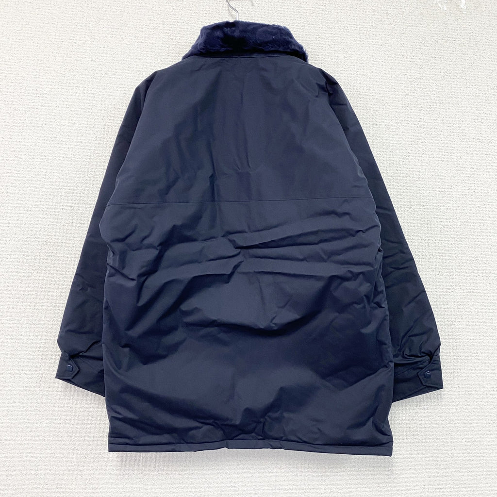 小田急電鉄　GORE-TEX　カストロコート　ドカジャン　防寒コート　中綿入り　デッドストック　紺　ネイビー　LLサイズ