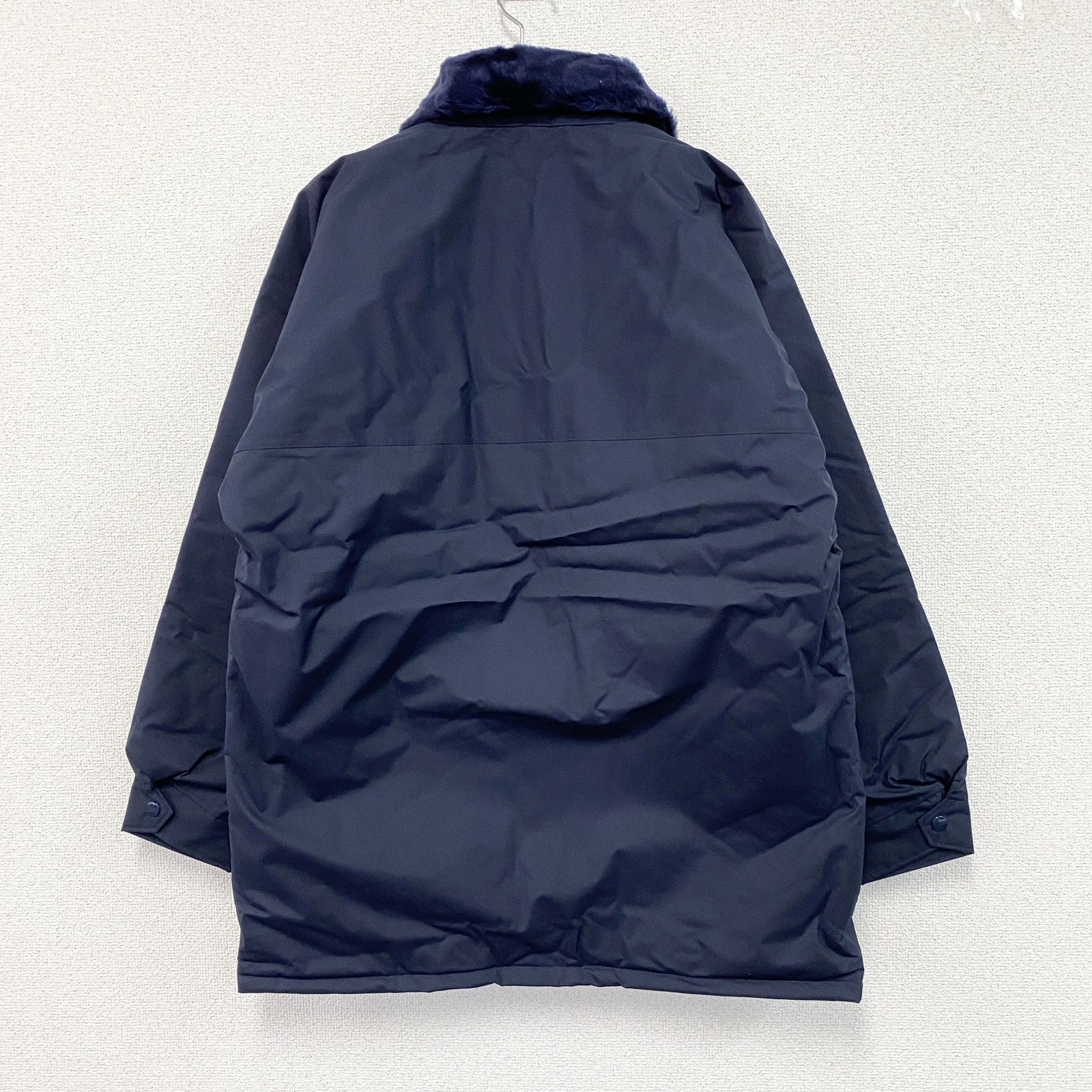 小田急電鉄　GORE-TEX　カストロコート　ドカジャン　防寒コート　中綿入り　デッドストック　紺　ネイビー　LLサイズ