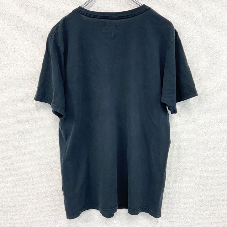 古着 used　アディダス　半袖プリントTシャツ　NBA　スパーズ　黒　ブラック　クルーネック　100％コットン　Mサイズ