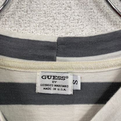 ～90s　GUESS JEANS　ゲスジーンズ　GEORGES MARCIANO　半袖Tシャツ　ボーダー　Sサイズ