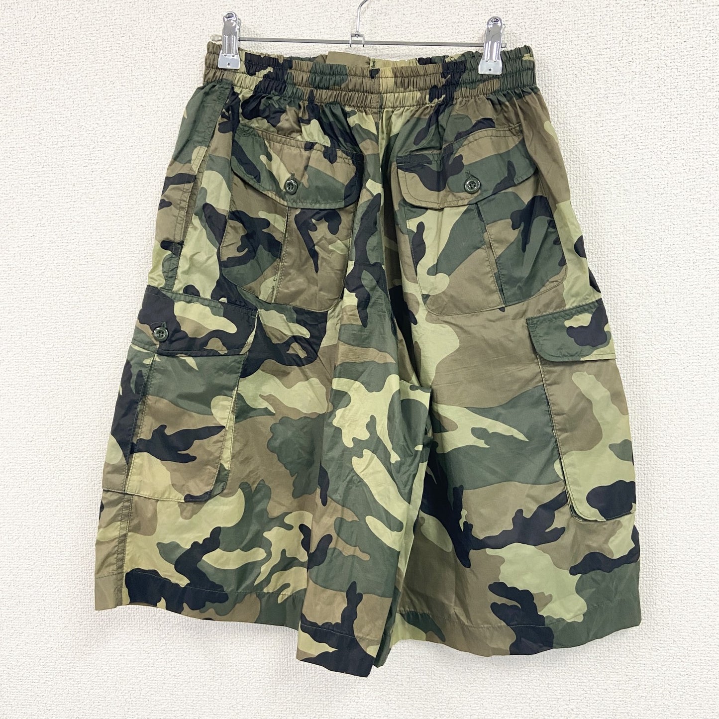 ハーフパンツ/ショートパンツ　フロントデザインジップ　迷彩柄　カモフラージュ　マルチカラー