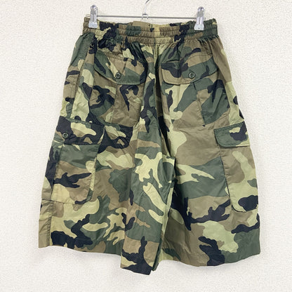 ハーフパンツ/ショートパンツ　フロントデザインジップ　迷彩柄　カモフラージュ　マルチカラー