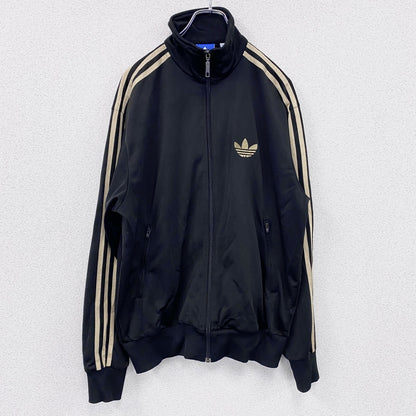 adidas　アディダス　ファイヤーバード　トラックジャケット/ジャージ　トレフォイルロゴ　黒　ブラック　Ｍサイズ
