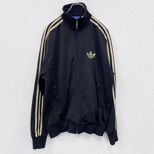adidas　アディダス　ファイヤーバード　トラックジャケット/ジャージ　トレフォイルロゴ　黒　ブラック　Ｍサイズ