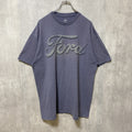 古着 used　Ford　半袖企業ビッグロゴプリントTシャツ　カープリント　ダークグレー　春夏服　ビッグシルエット　XLサイズ