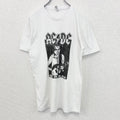 古着 used　NEXT LEVEL ネクスト レベル　半袖バンドプリントTシャツ　AC/DC　クルーネック　白　Sサイズ