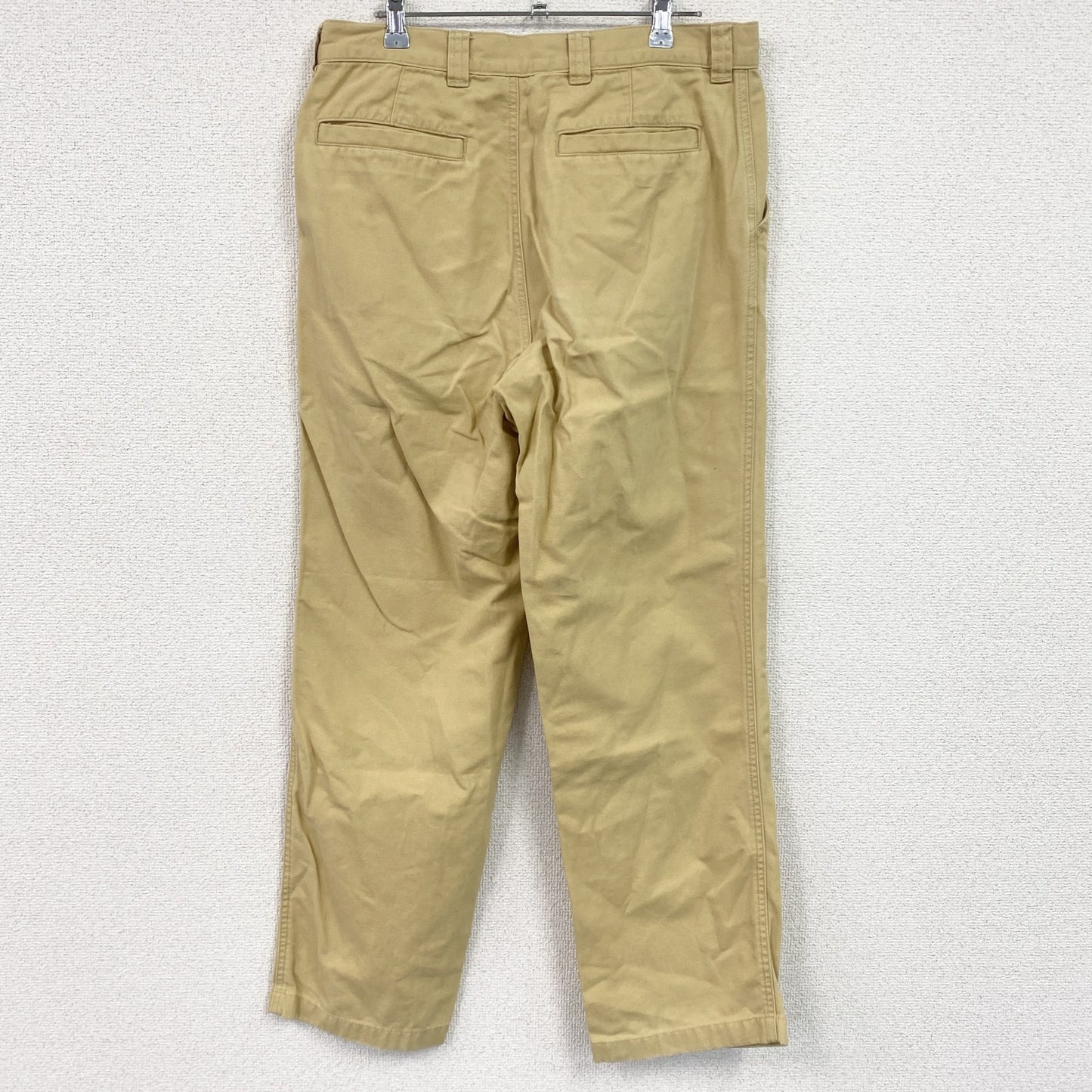 L.L.Bean　エルエルビーン　ワークパンツ/チノパンツ　ジップフライ　ベージュ　W32サイズ