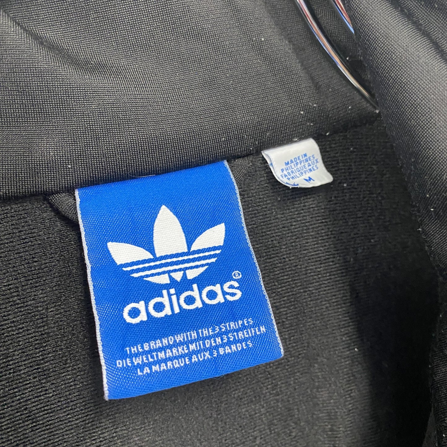 adidas　アディダス　ファイヤーバード　トラックジャケット/ジャージ　トレフォイルロゴ　黒　ブラック　Ｍサイズ