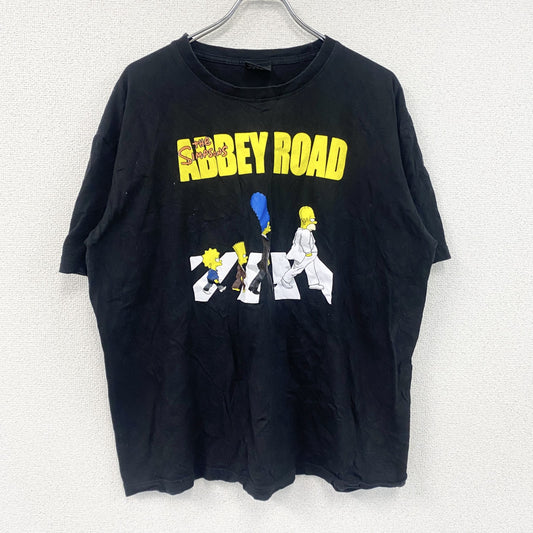 BROADWAY　ブロードウェイ　シンプソンズ　半袖プリントTシャツ　黒　ブラック　XLサイズ