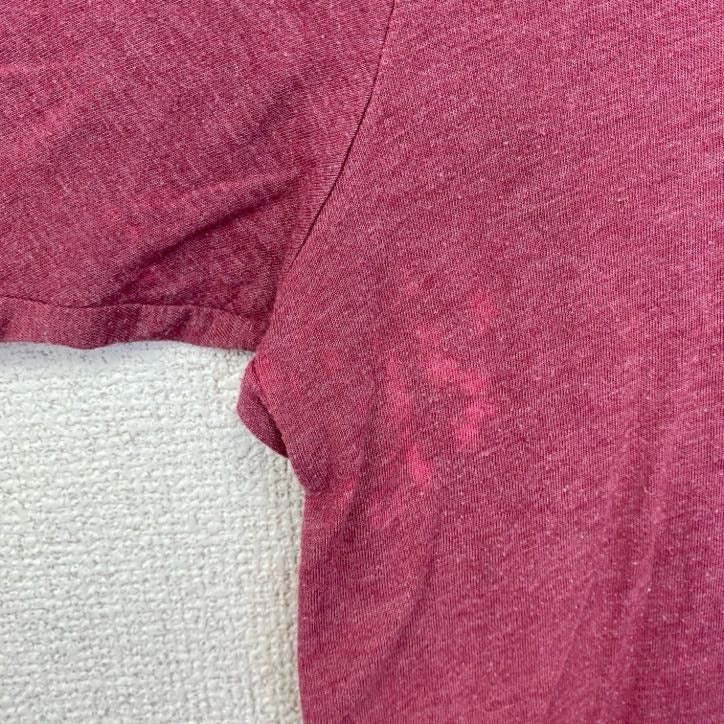 古着 used　半袖アニマルプリントTシャツ　虎　タイガー　赤　レッド　クルーネック　レトロデザイン　Mサイズ