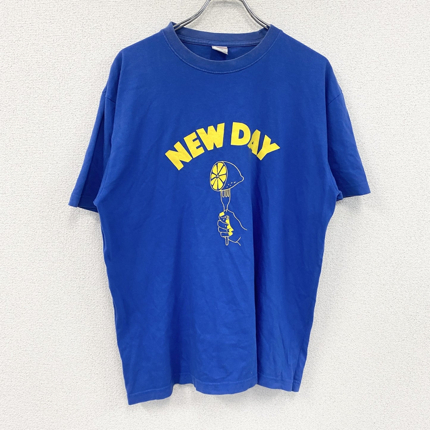 United Athle　半袖プリントTシャツ　青　ブルー　XLサイズ