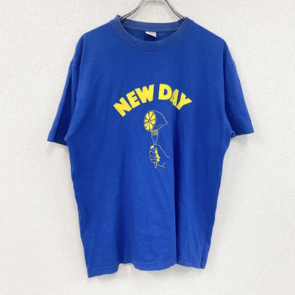 United Athle　半袖プリントTシャツ　青　ブルー　XLサイズ