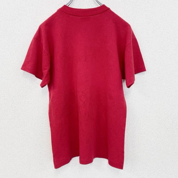 古着 used　半袖プリントTシャツ　レッドウィングス　アイスホッケー　赤　レッド　シングルステッチ　レトロデザイン　Lサイズ