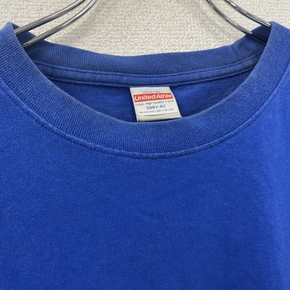 United Athle　半袖プリントTシャツ　青　ブルー　XLサイズ