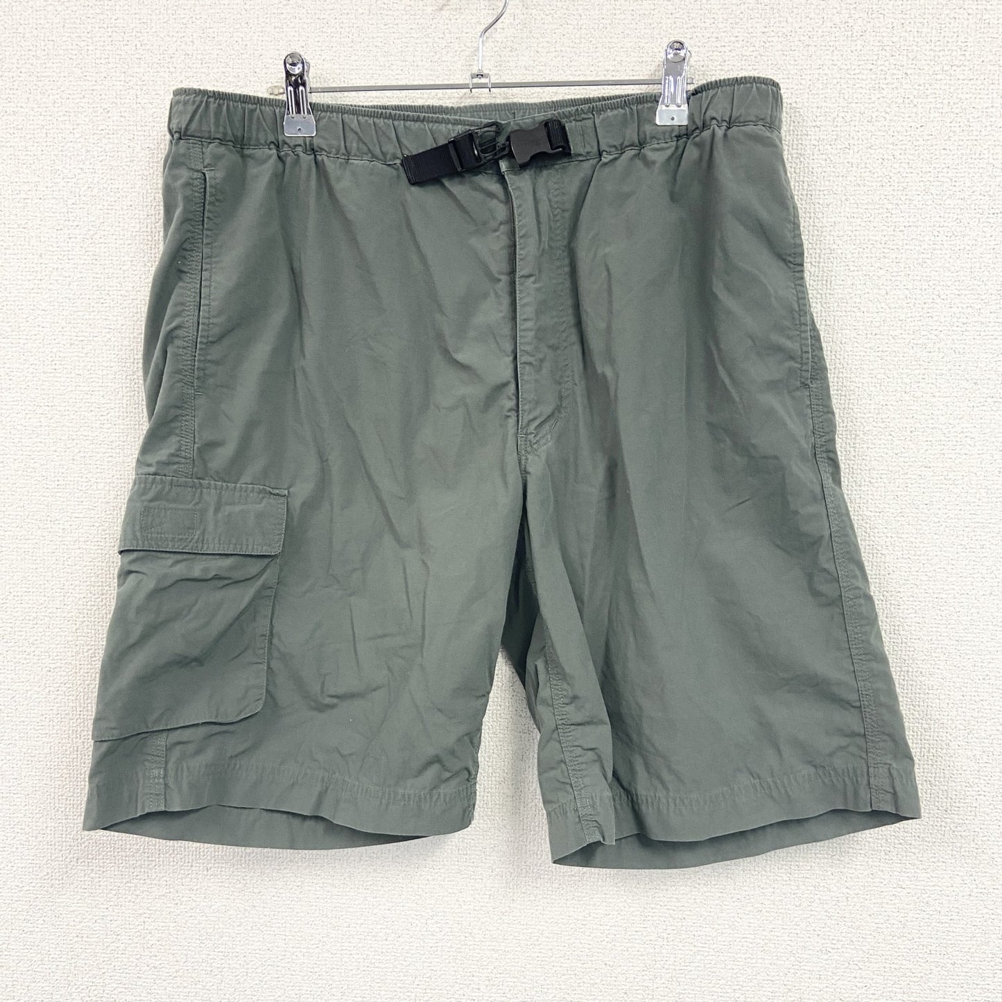 OLD UNIQLO　オールドユニクロ　ハーフナイロンパンツ/ショートパンツ　オリーブグリーン　Lサイズ